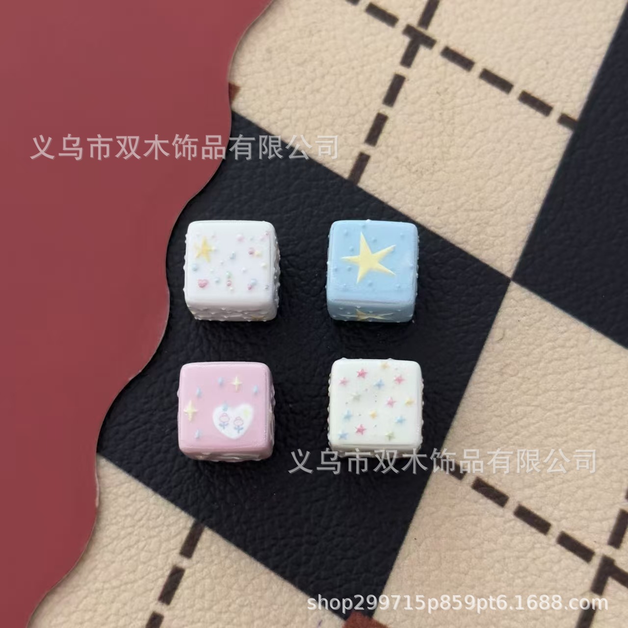 Phone Accessories Hanging - 10pcs 14mm printed relief rainbow color