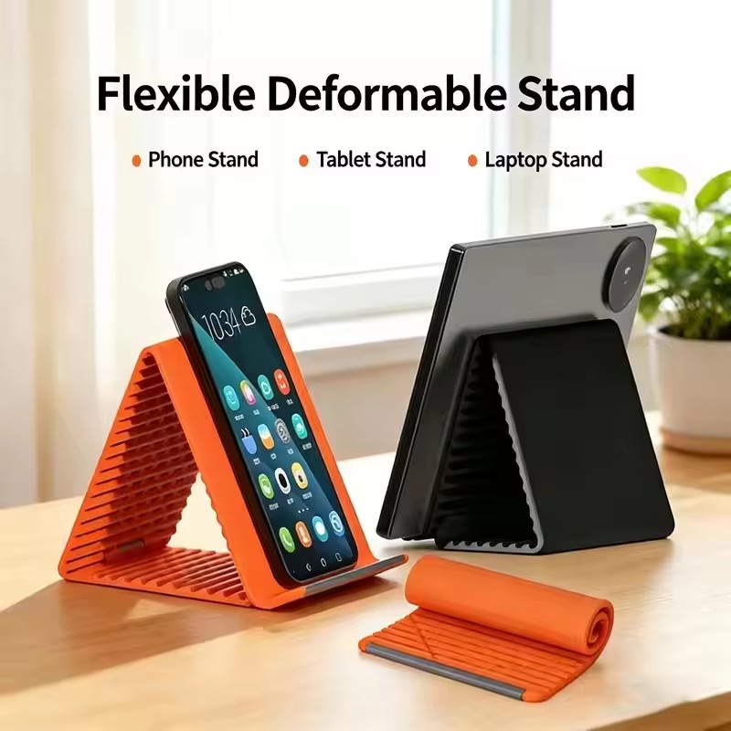 Phone Accessories For Travel - Lazy Portable Phone Stand Silicone Desktop