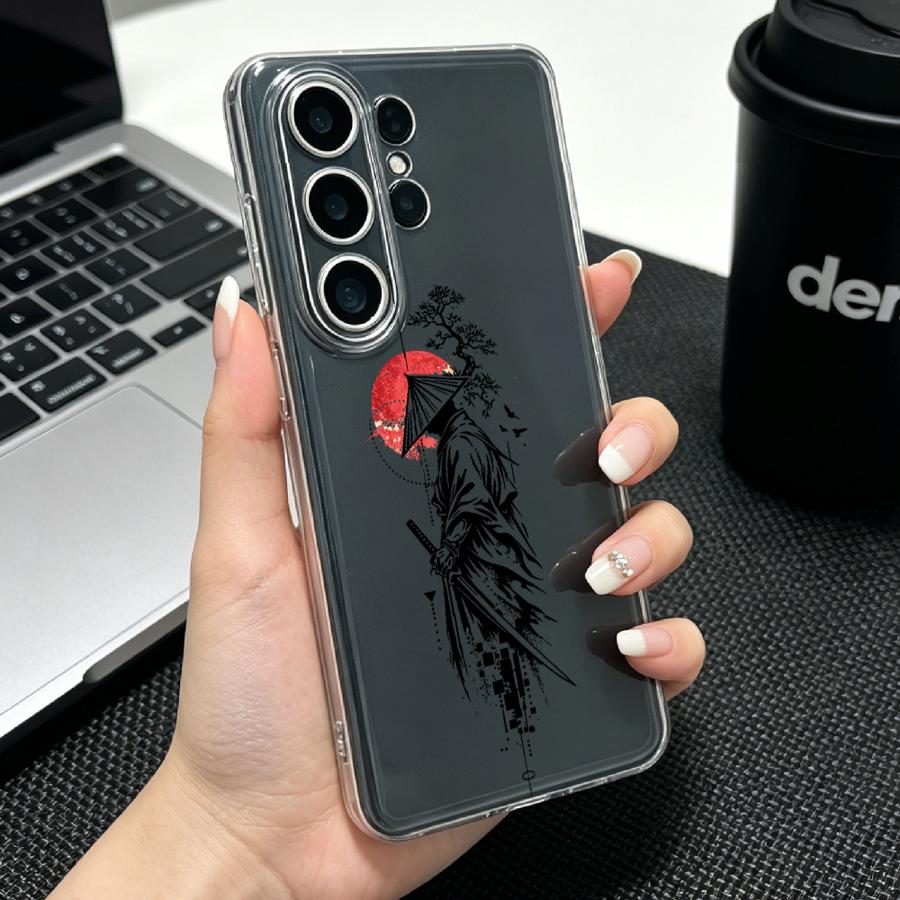 Phone Accessories Red - Samurai With Red Sun Print Case