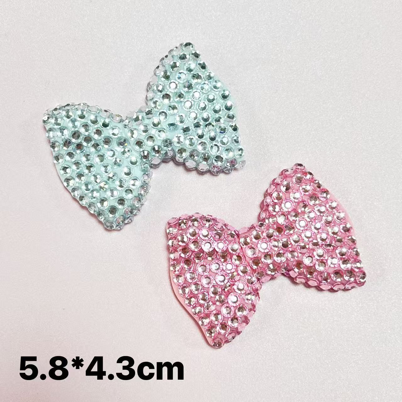 Phone Accessories Red - 2Pcs Luxury Large Size Resin AB