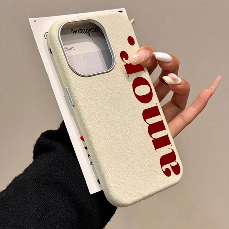 Phone Accessories Red - The Red Artistic Letter Lichee Pattern