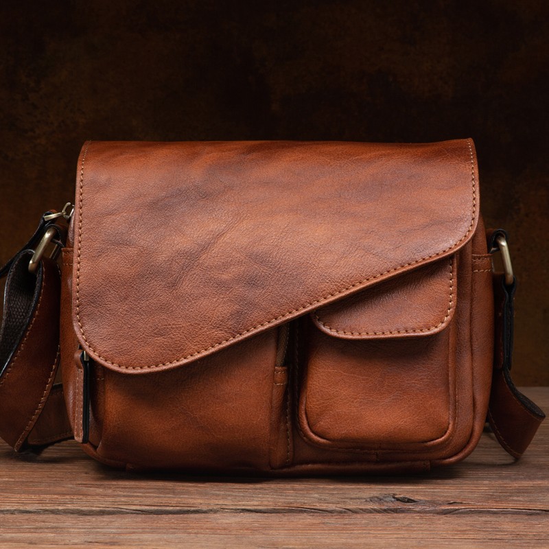 Phone Accessories China - Men's Stylish Leather Shoulder Bag Durable