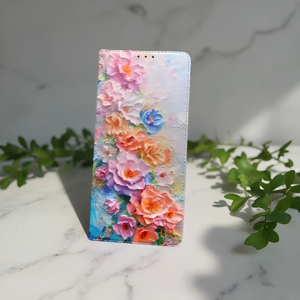 Phone Accessories Samsung - Painted Magnetic Flip Leather Wallet Case