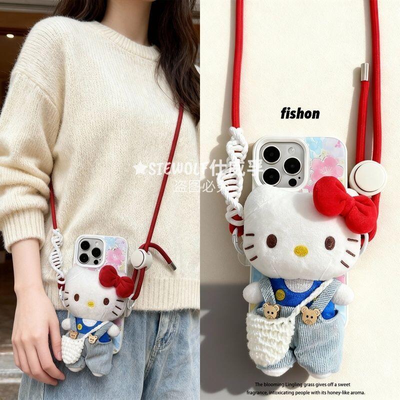 Phone Accessories Doll - Kawaii HelloKitty Doll Phone Back Clip