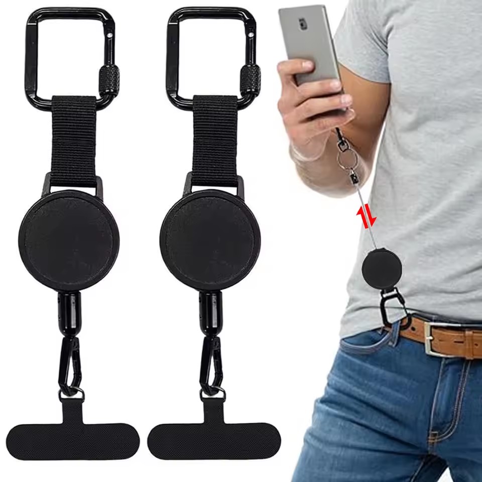 Quirky Phone Accessories - Retractable Anti-Theft Phone Holder Smartphone Safety