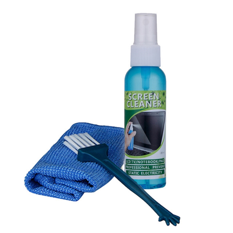 1 Set Brush Cloth Liquid High  - Screen Cleaner Spray recension och pris