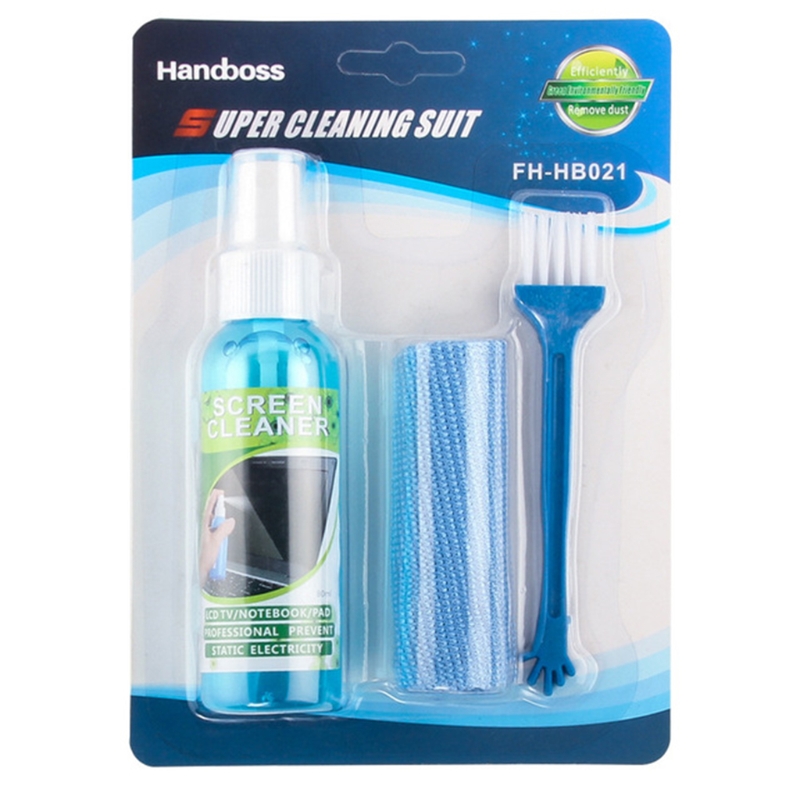 1 Set Brush Cloth Liquid High  - Screen Cleaner Spray recension och pris