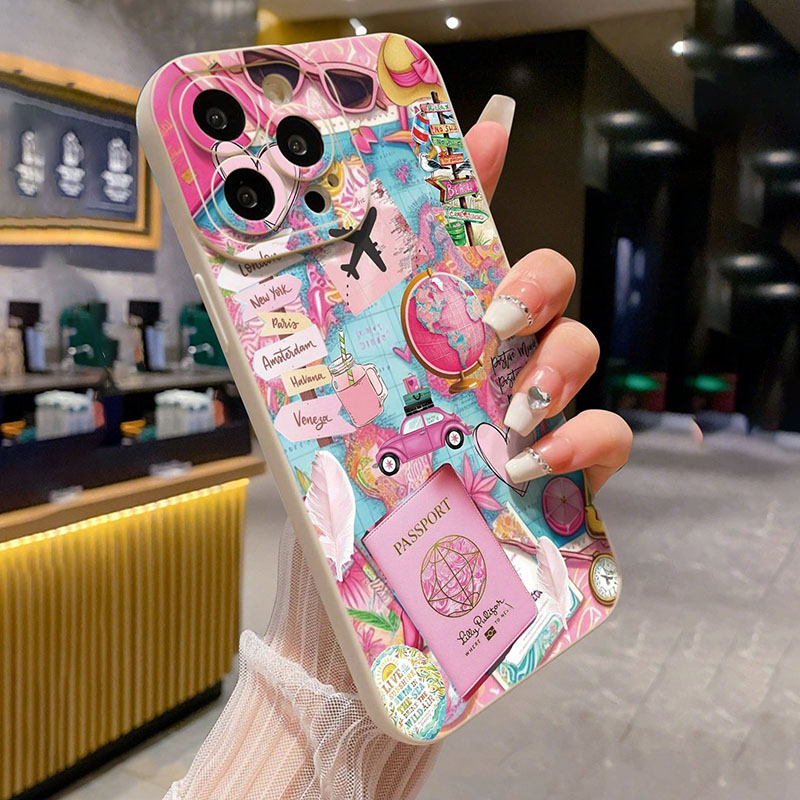 Travel Plane Printed Matte Ant - Phone Accessories For Travel recension och pris
