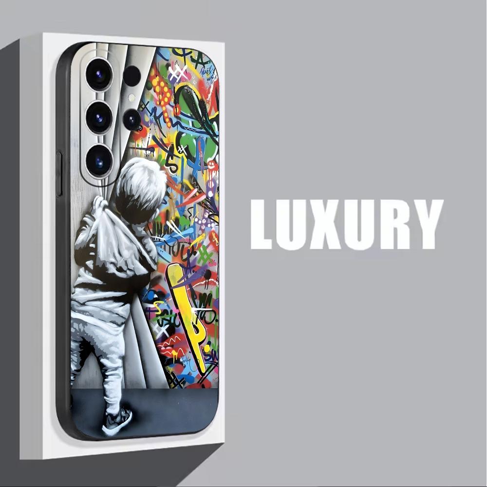Banksy Graffiti Art  Phone Cas - Phone Accessories Samsung recension och pris