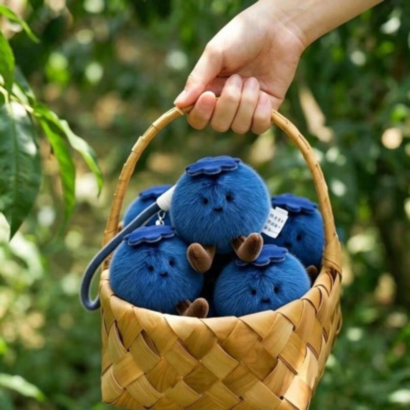 2pcs Fluffy Blueberry Plush Ke - Phone Accessories Doll recension och pris