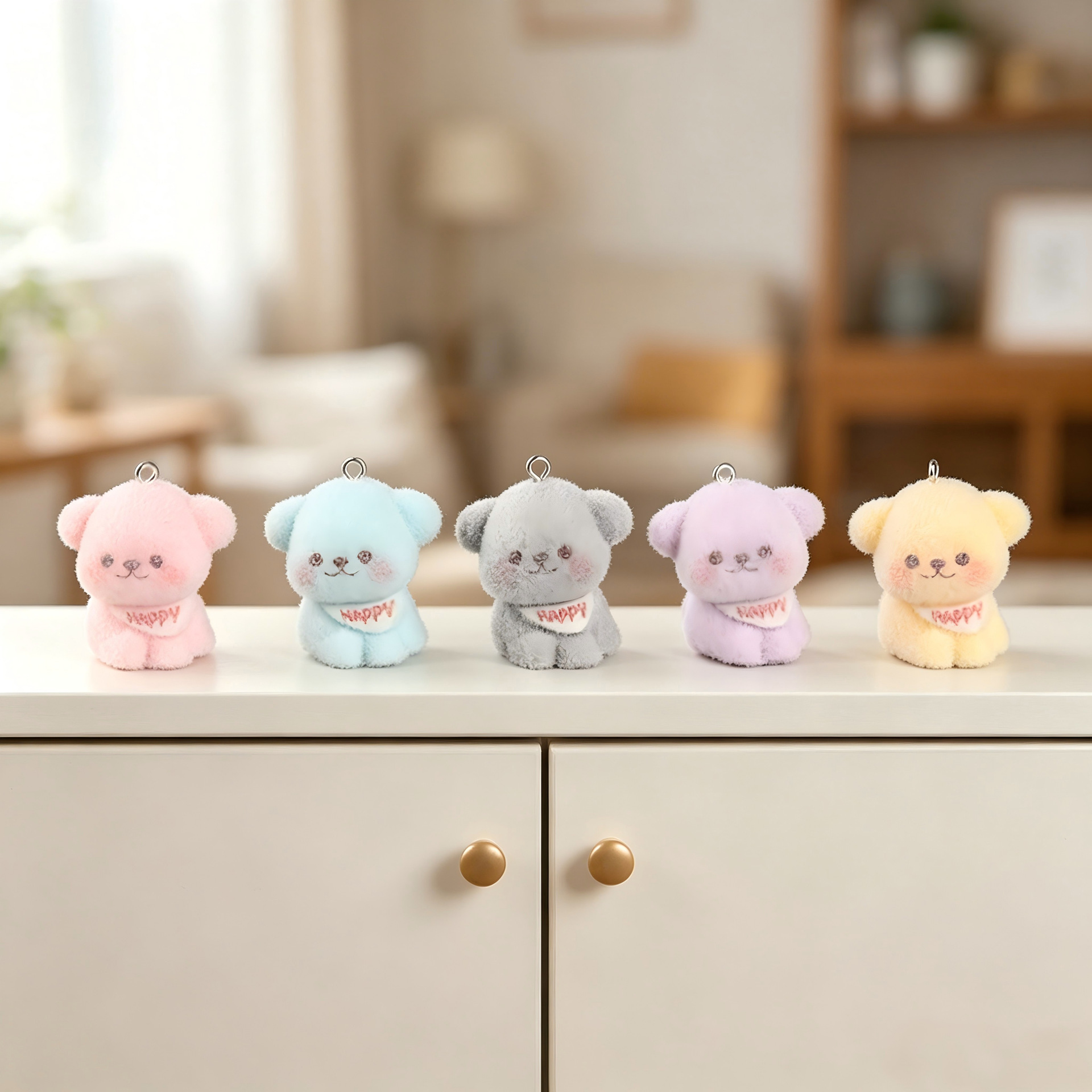 20pcs Cartoon Flocked Dog Figu - Phone Accessories Hanging recension och pris
