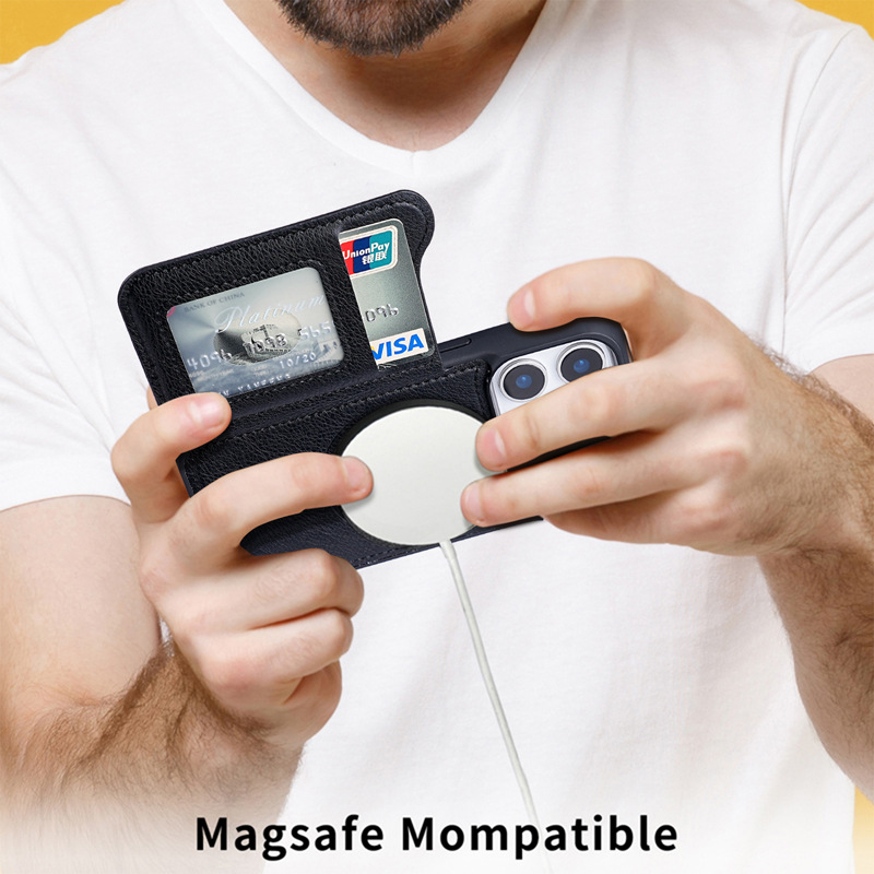 For Magsafe Magnetic Flip Leat - Phone Accessories Hippers recension och pris