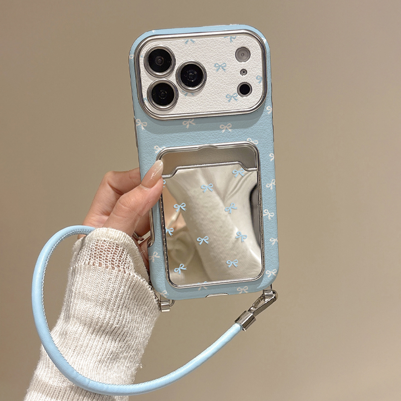 Cute Bow Mirror Card Holder Ph - Quirky Phone Accessories recension och pris