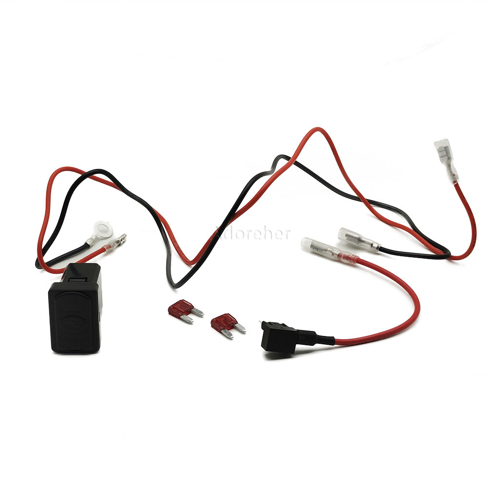 1PC Red LED Car Charger Dual Q - Phone Accessories Red recension och pris