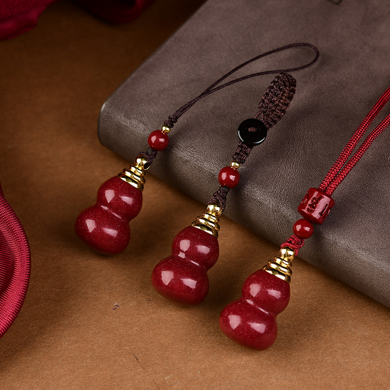 Luxury Red Cinnabar The Gourd  - Phone Accessories Red recension och pris