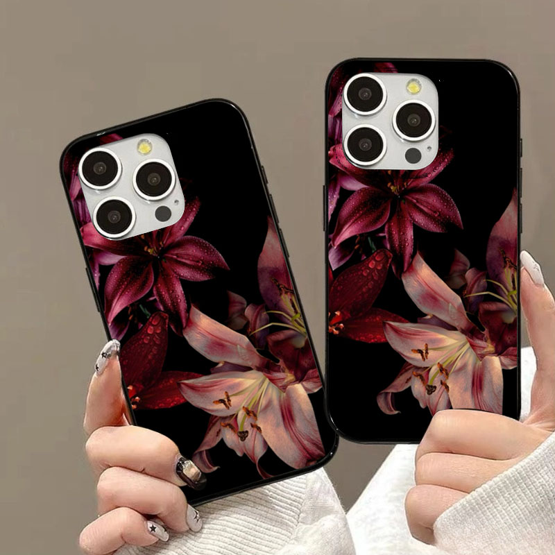 Elegant Red Lily Flower Phone  - Phone Accessories Red recension och pris