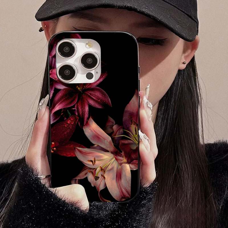 Elegant Red Lily Flower Phone  - Phone Accessories Red recension och pris