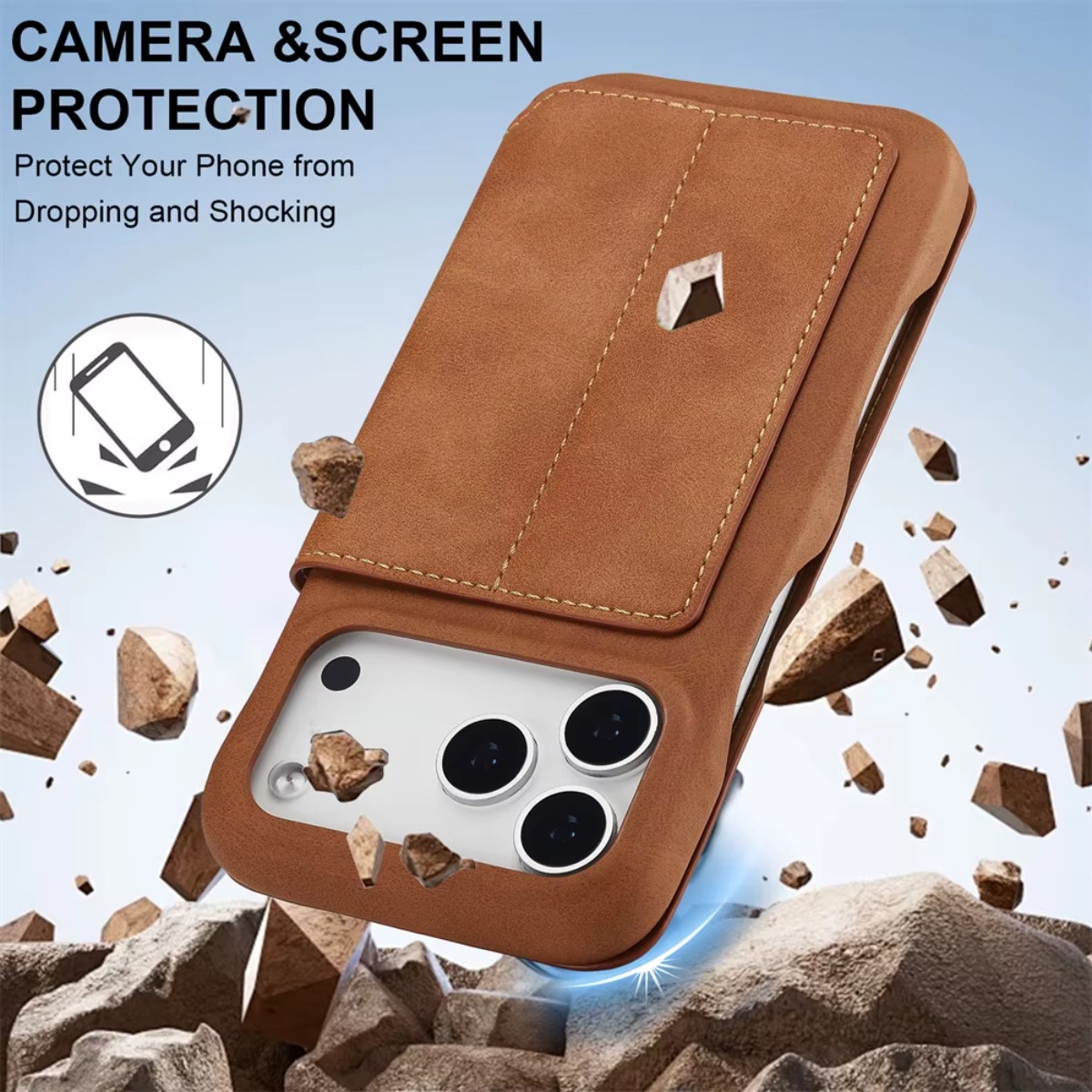 Leather Wallet Magnetic Flip C - Phone Accessories Hippers recension och pris