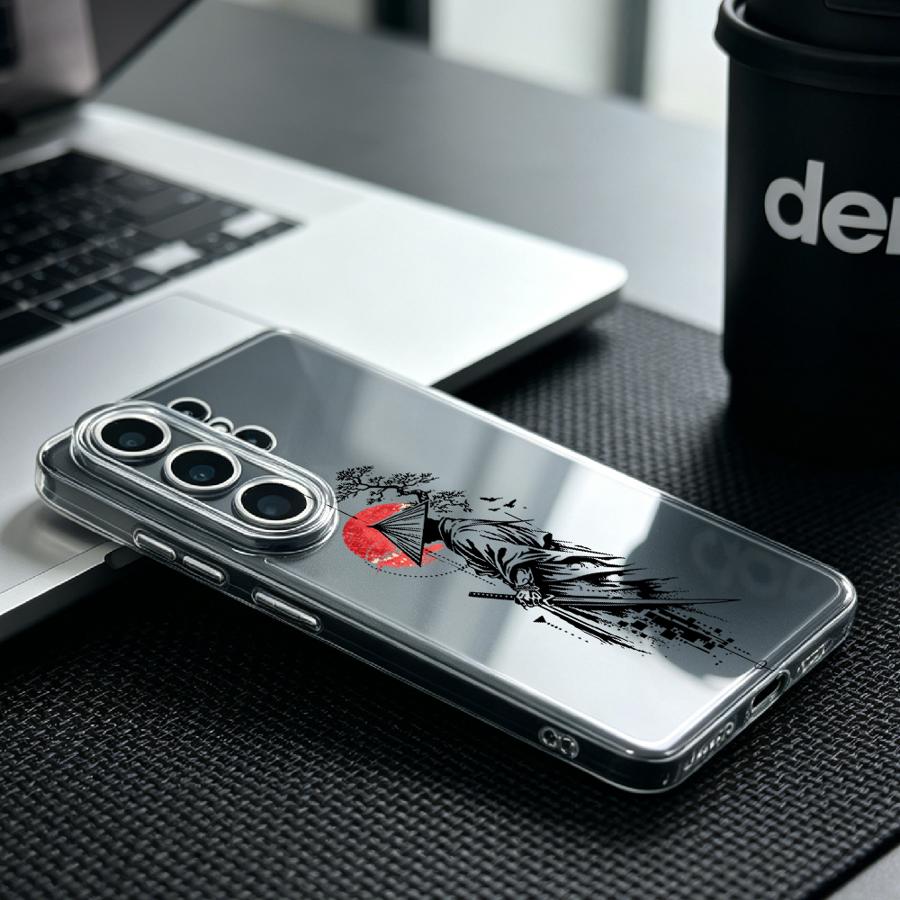 Samurai With Red Sun Print Cas - Phone Accessories Red recension och pris