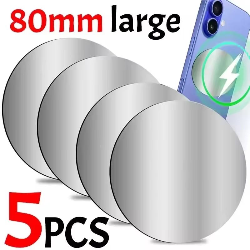1-5PCS 8CM Magnetic Metal Plat - Phone Accessories Quotes recension och pris