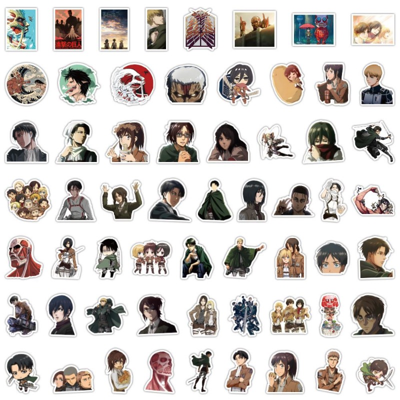60Pcs Attack on Titan Anime St - Phone Accessories Quotes recension och pris