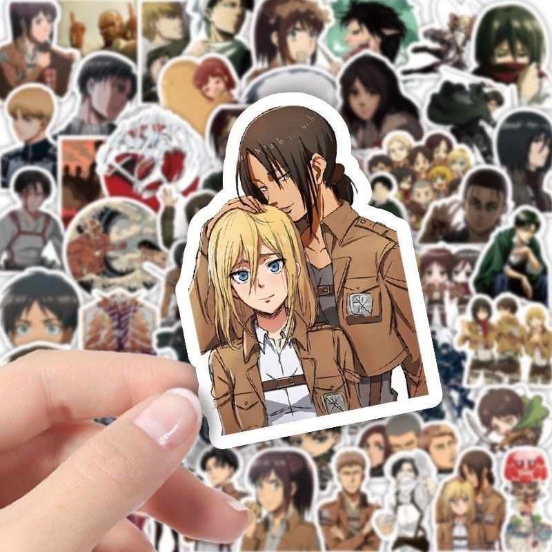 60Pcs Attack on Titan Anime St - Phone Accessories Quotes recension och pris