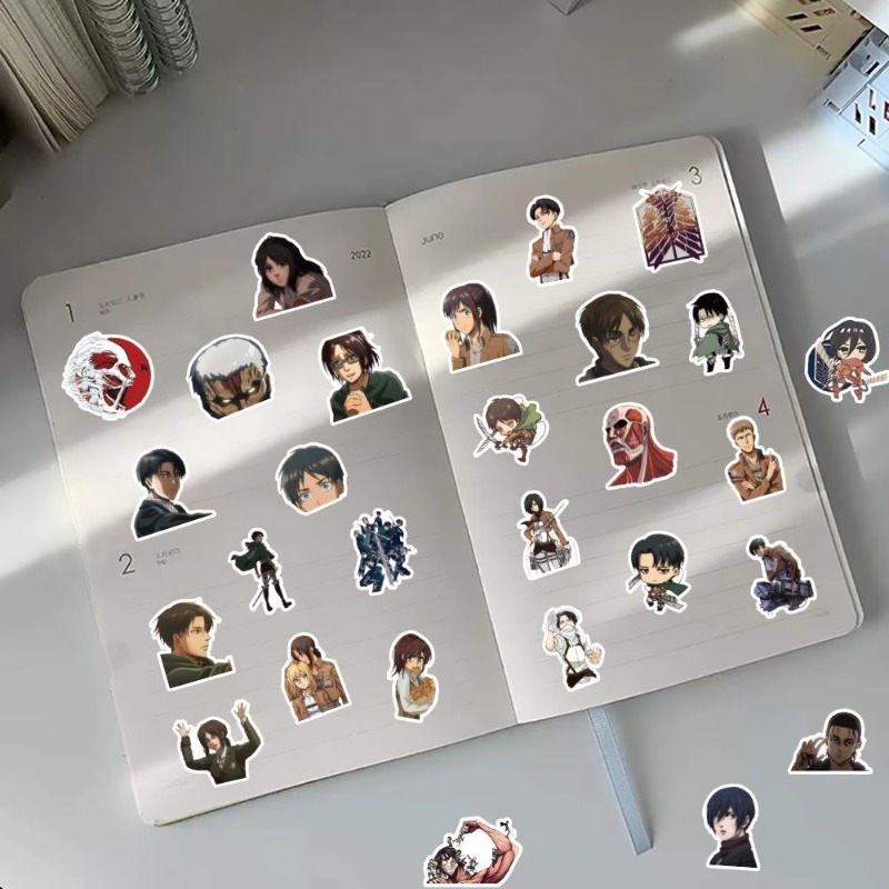 60Pcs Attack on Titan Anime St - Phone Accessories Quotes recension och pris