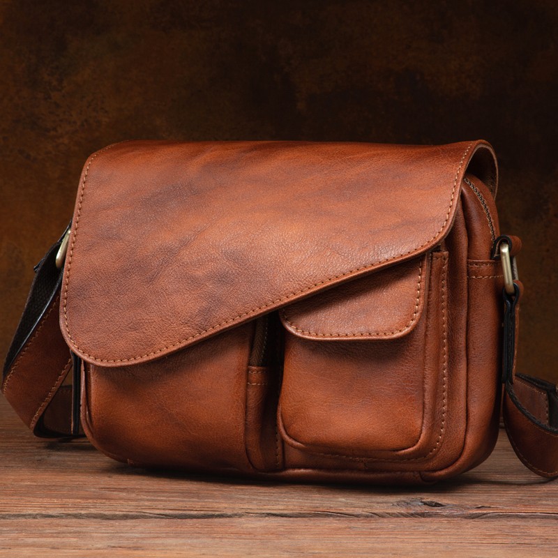 Men's Stylish Leather Shoulder - Phone Accessories China recension och pris