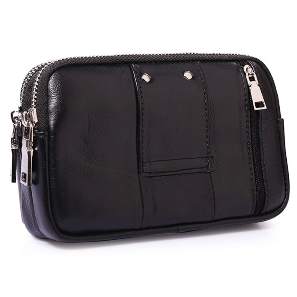 Men Genuine Leather Waist Fann - Phone Accessories Hippers recension och pris