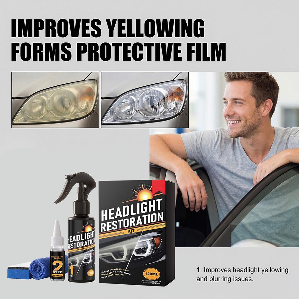 2-Step Car Headlight Restorati - Screen Cleaner Spray recension och pris