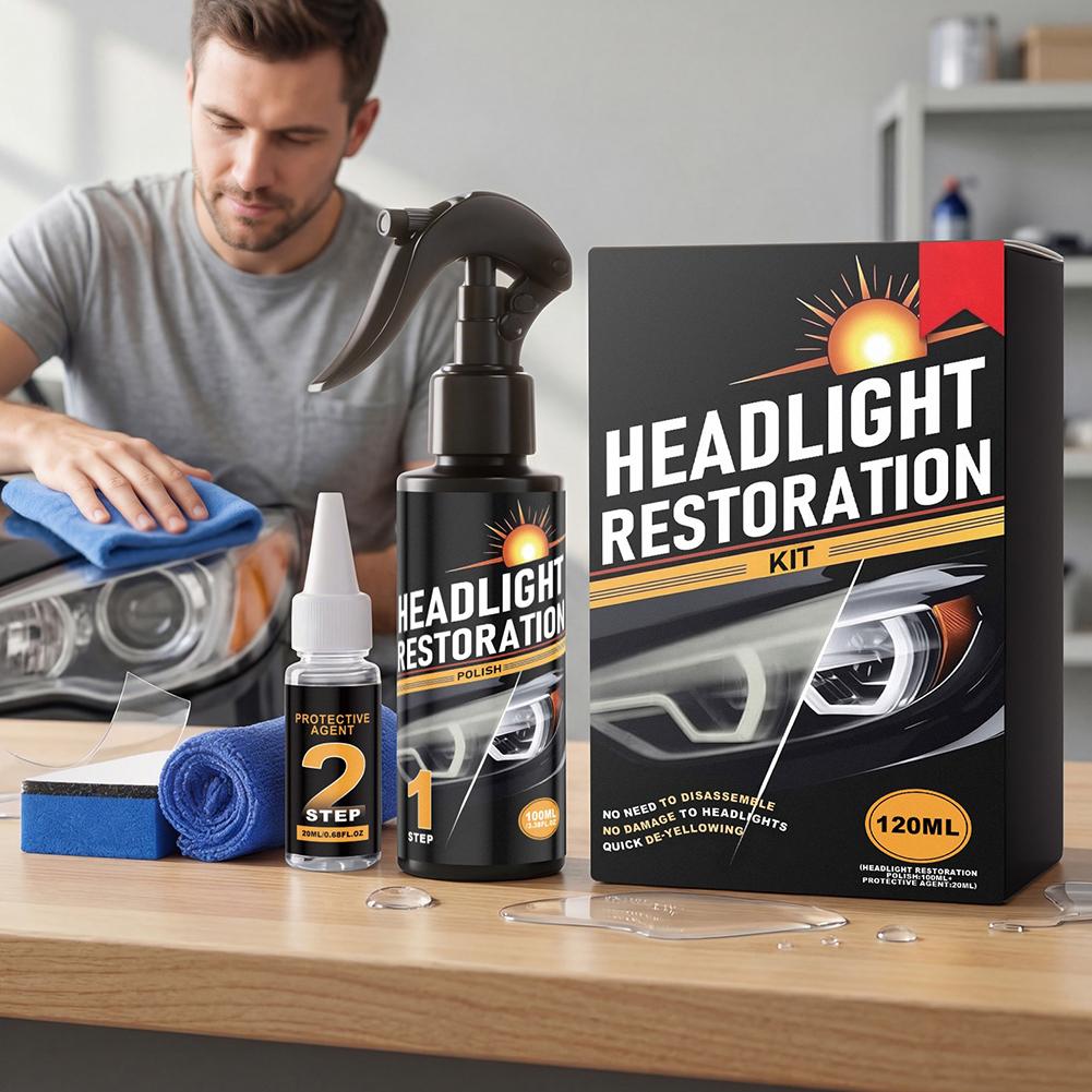 2-Step Car Headlight Restorati - Screen Cleaner Spray recension och pris