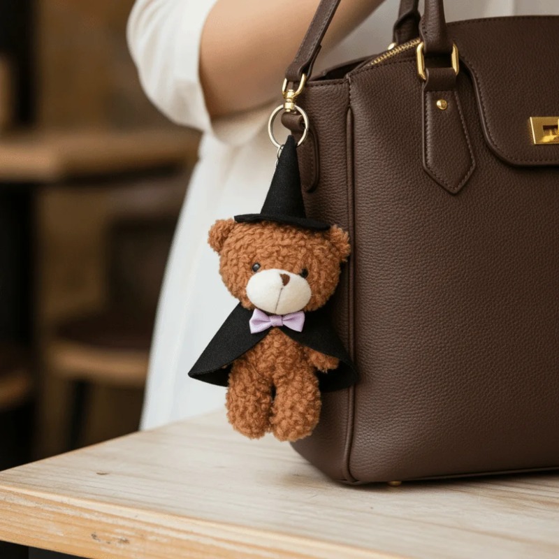 DIY Little Bear Plush Keychain - Phone Accessories Doll recension och pris