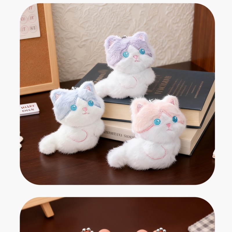  Cute Calico Cat Plush Keychai - Phone Accessories China recension och pris