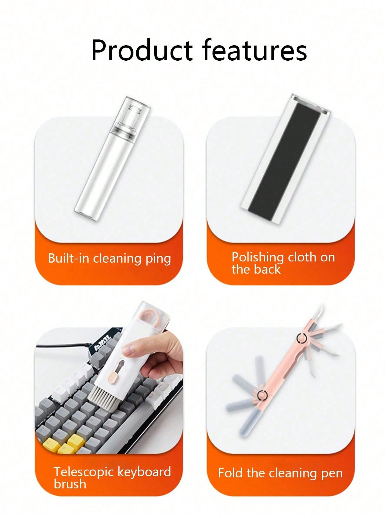 7-in-1 Multifunctional Compute - Screen Cleaner Spray recension och pris