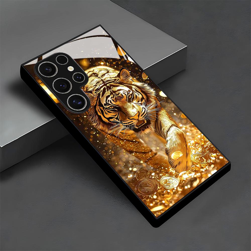 Tiger pattern glass Phone Case - Phone Accessories Samsung recension och pris