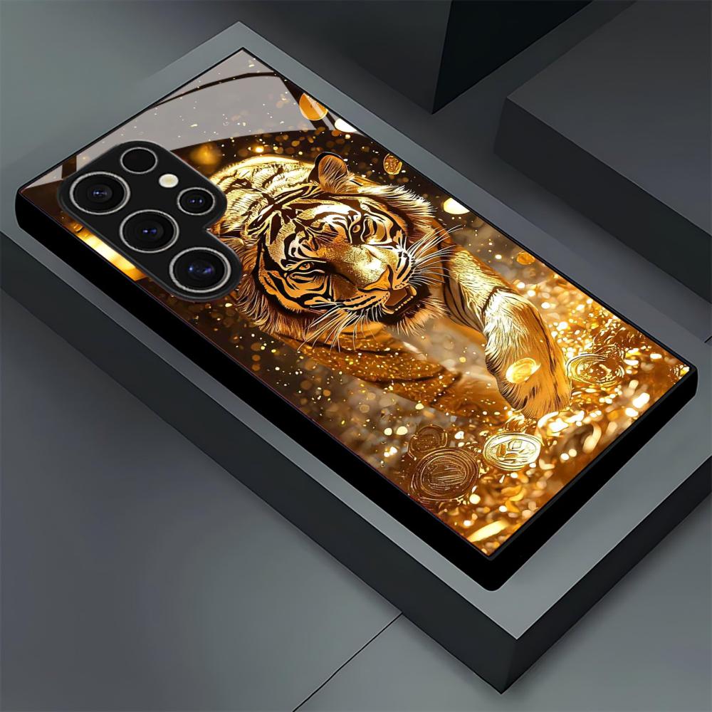 Tiger pattern glass Phone Case - Phone Accessories Samsung recension och pris
